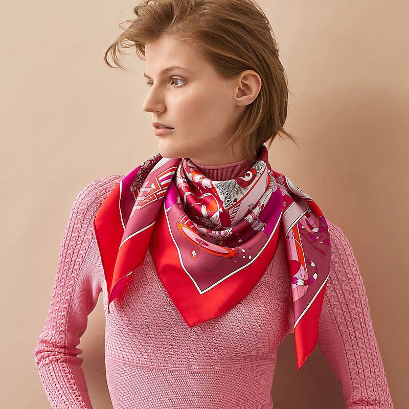 De l'Ombrelle aux Duels double face scarf 90 | Hermès Finland